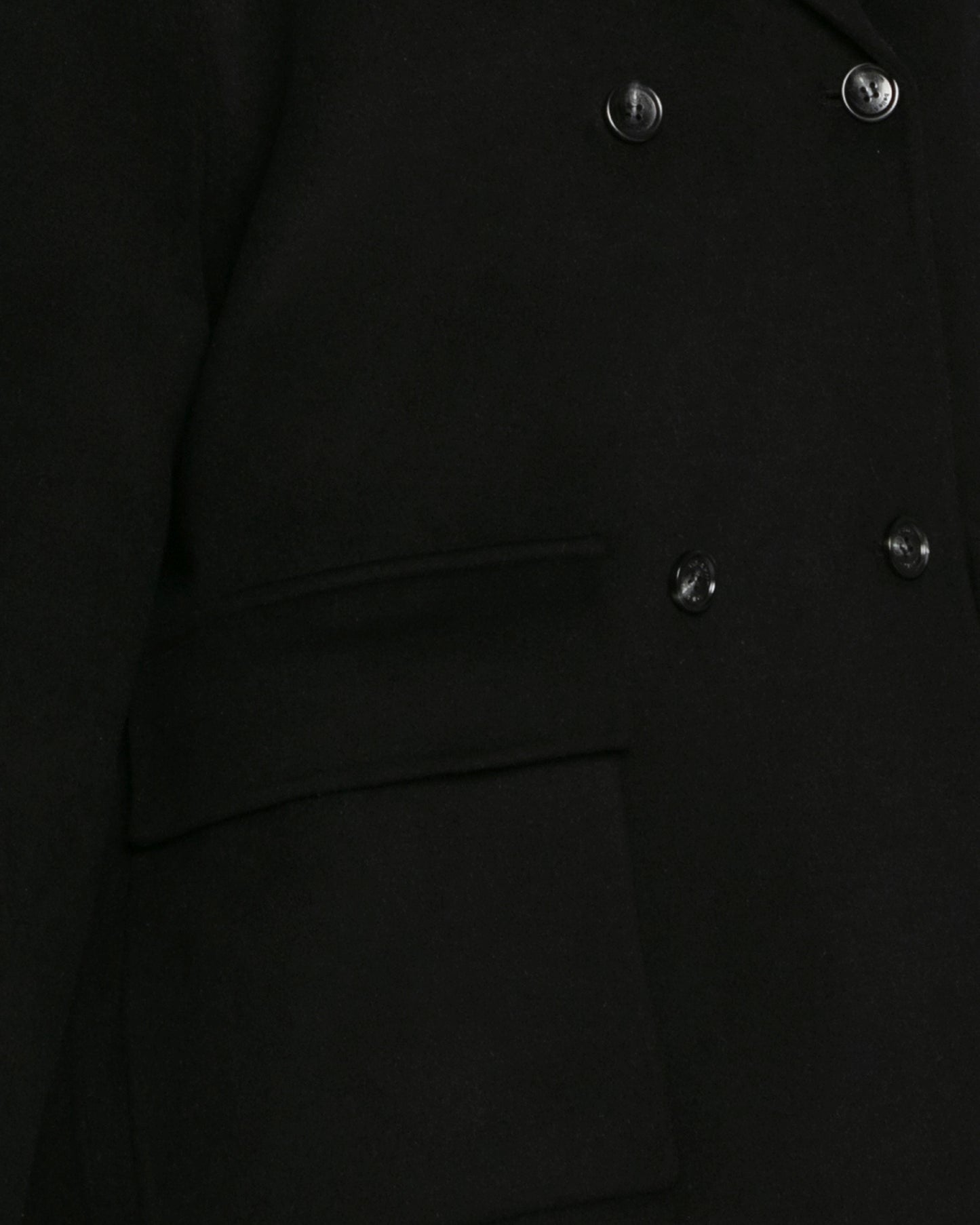 Coastal Edit Hooded Wool Blend Coat - Black