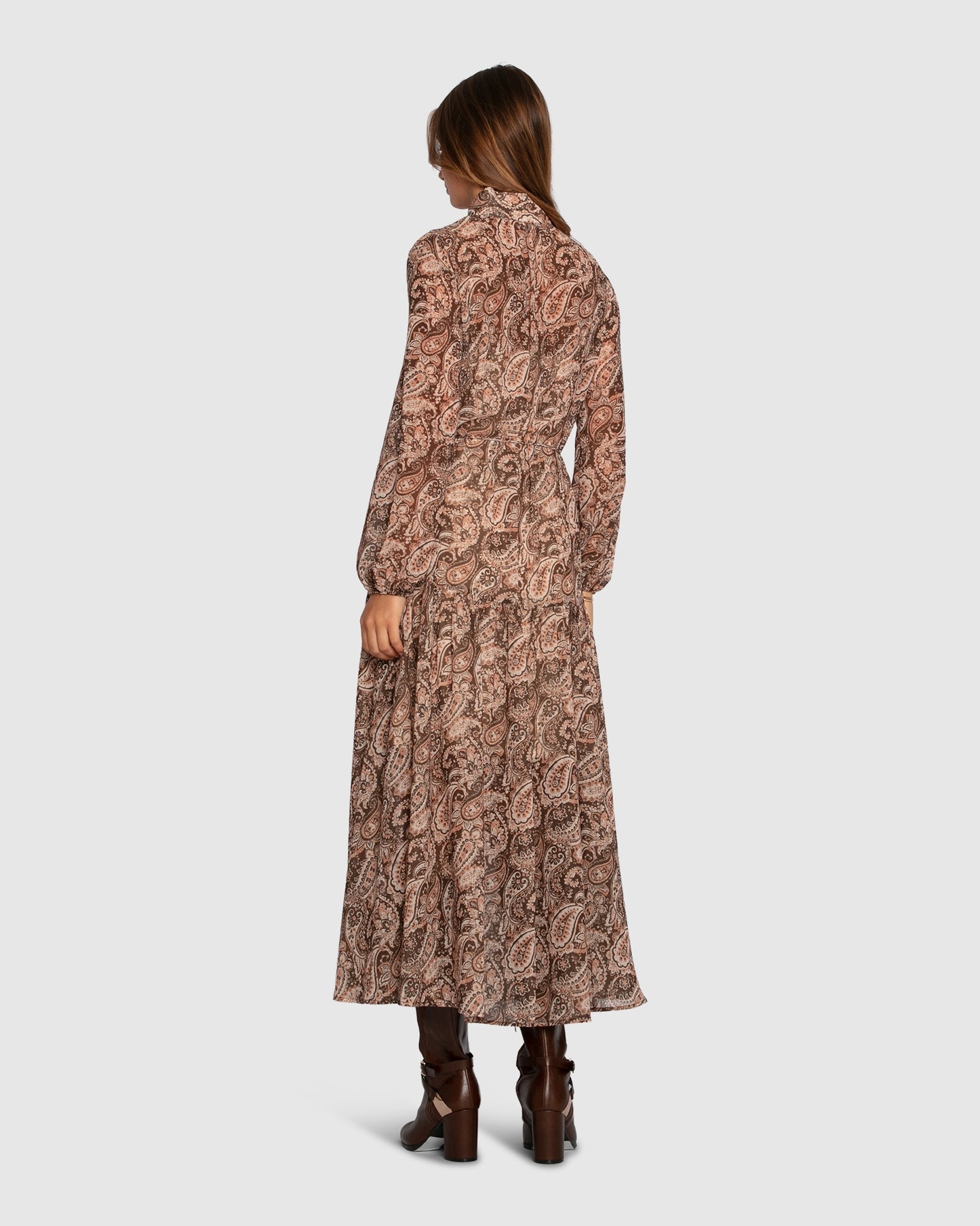 Waterfall Printed Maxi Dress - Print