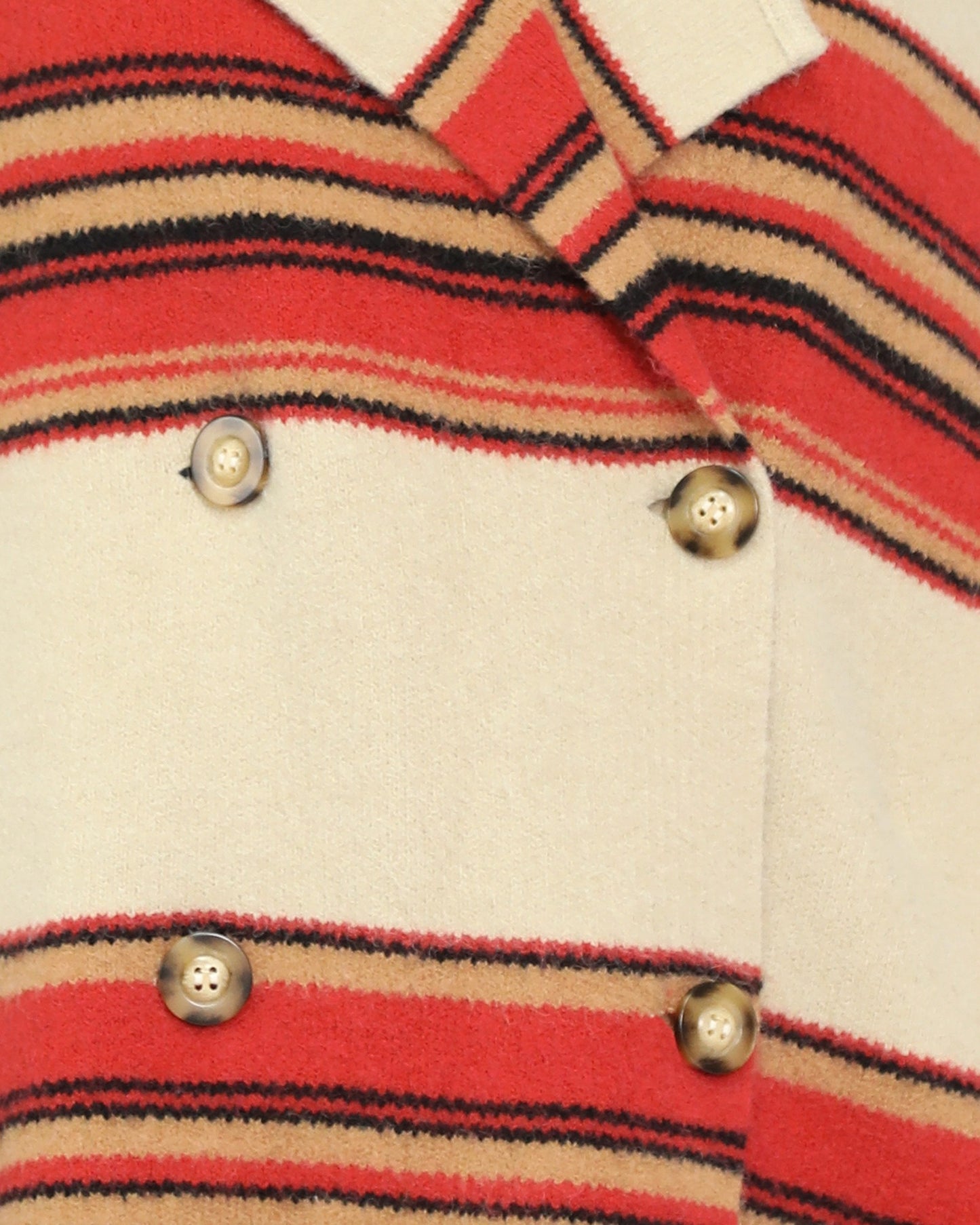 So Many Likes Oversized Knitted Cardi Coat - Stripe