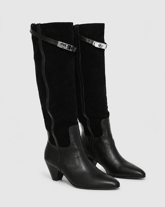 Wild Thing Knee-High Boots - Black