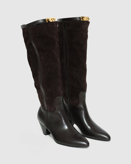 Wild Thing Knee-High Boots - Chocolate