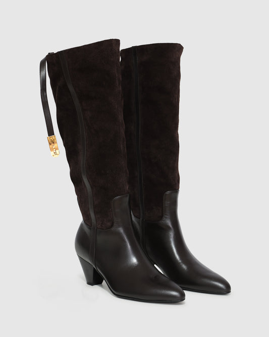 Wild Thing Knee-High Boots - Chocolate