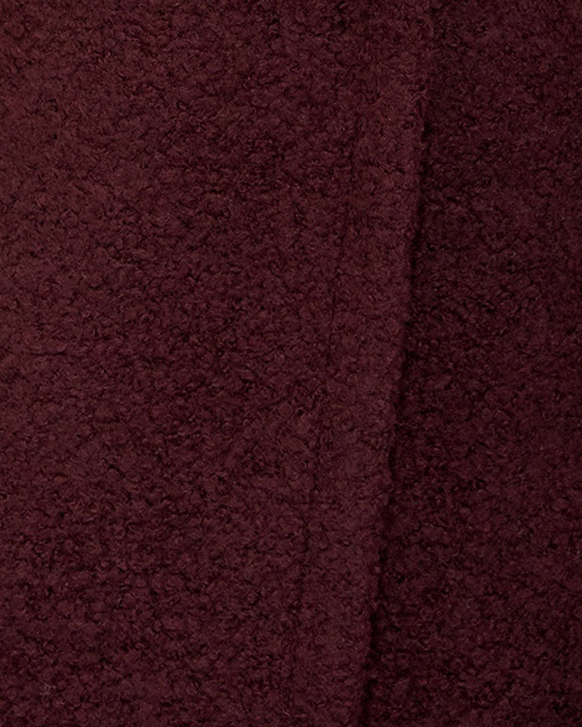 Winter Valley Double Breasted Cocoon Coat - Burgundy