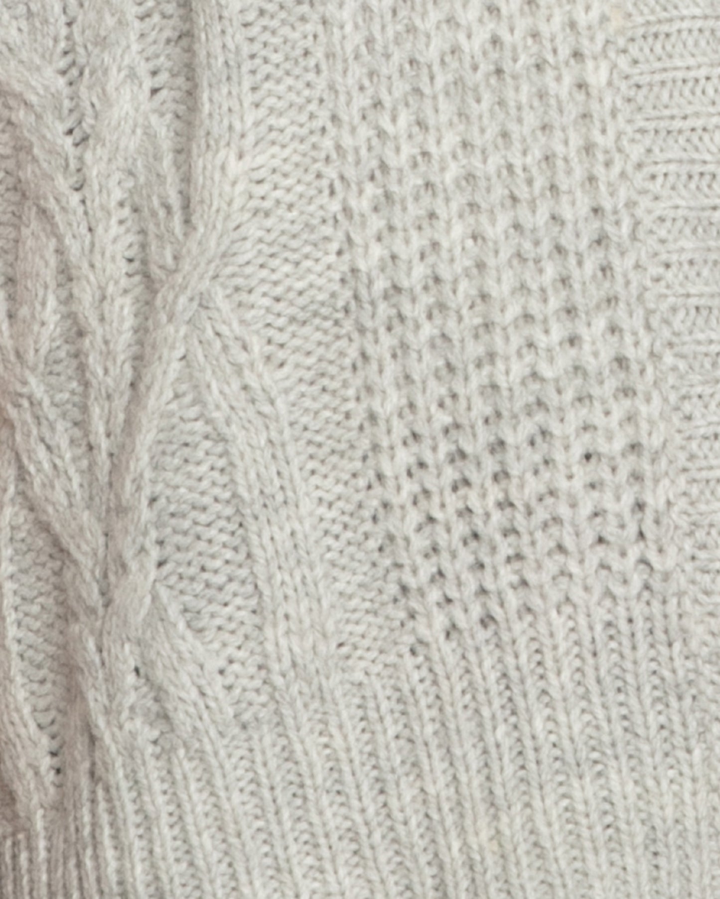 Rosette Oversized Knitted Vest - Grey