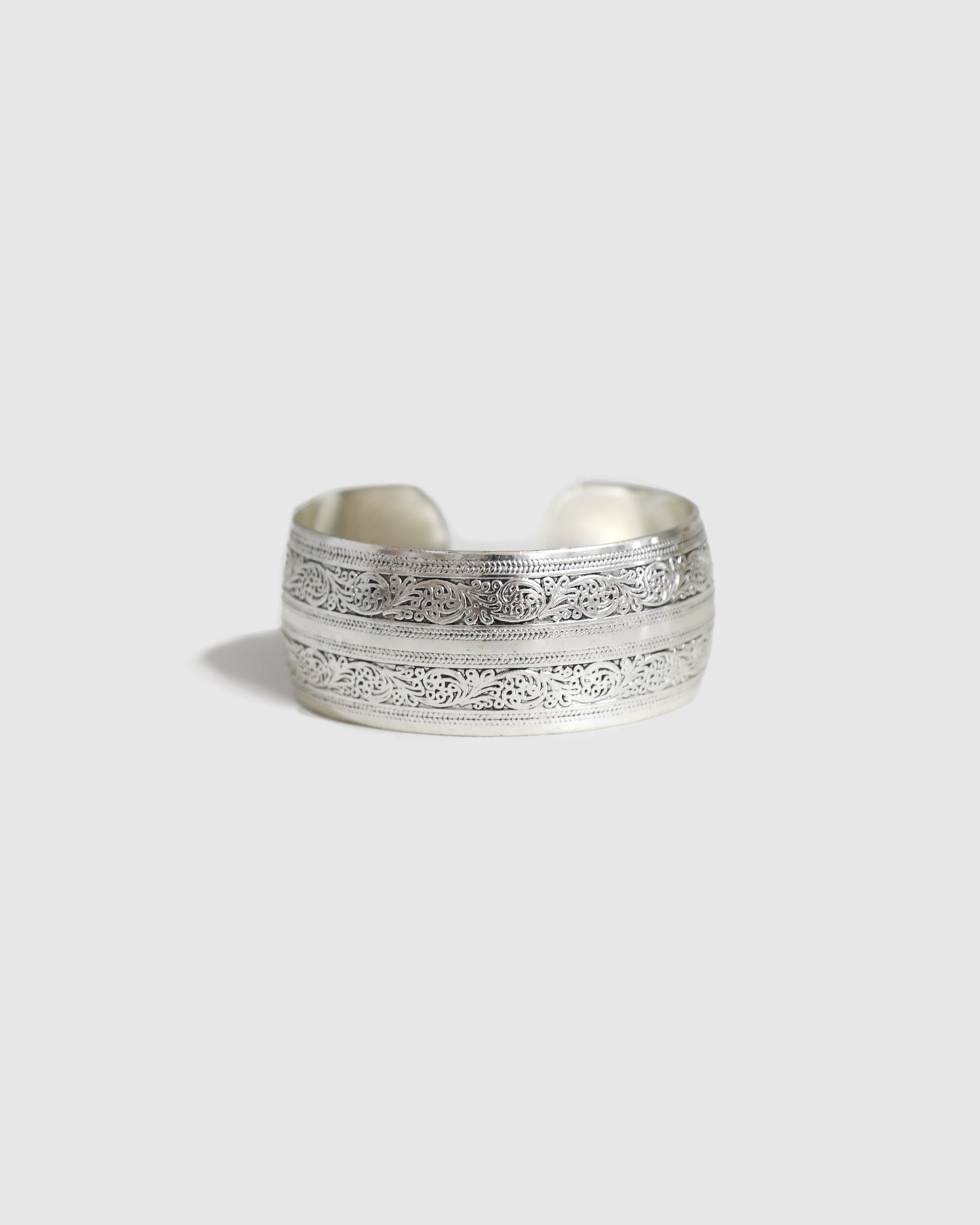 Midnight Trace Cuff - Silver