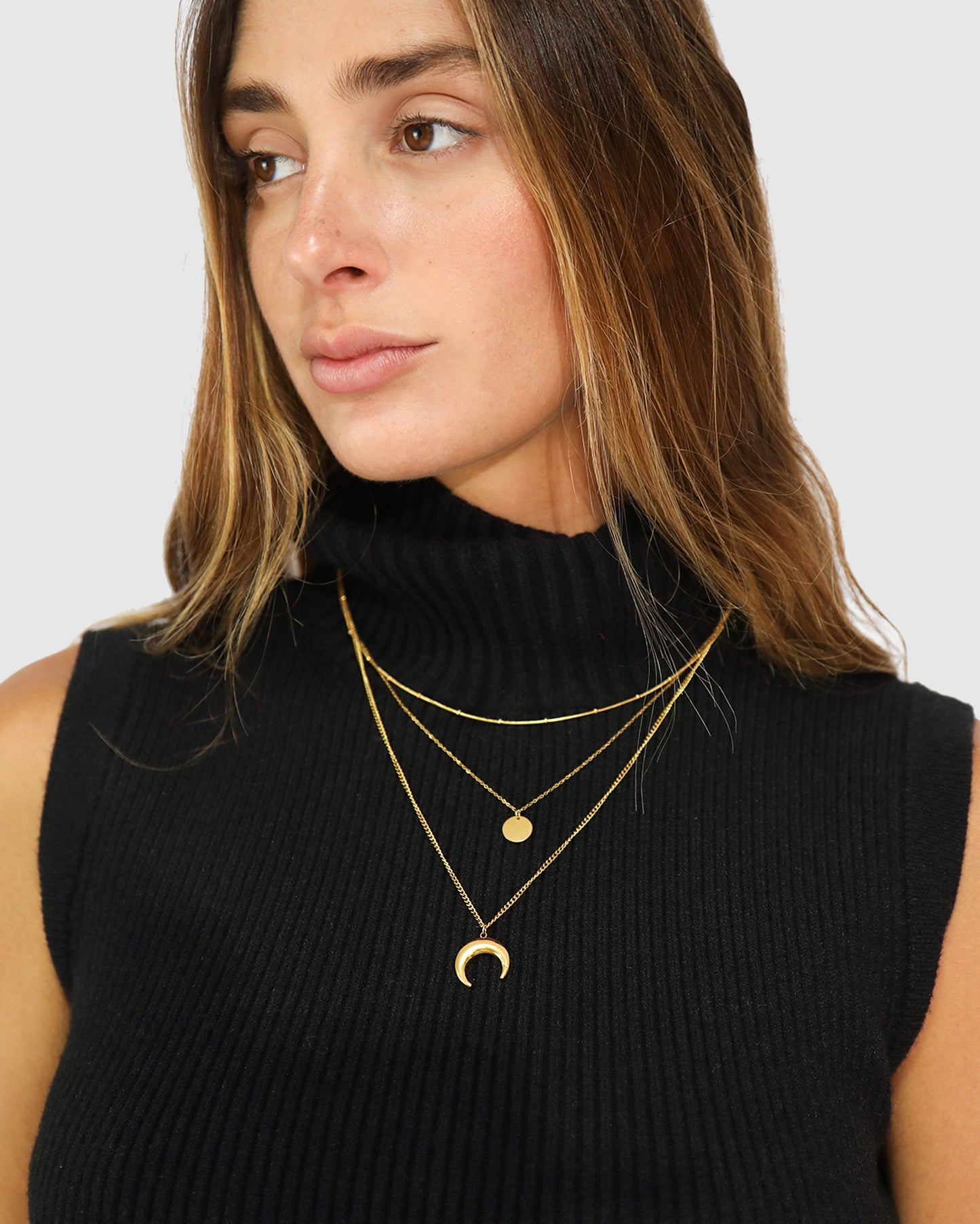 Golden Reverie Layered Necklace - Gold