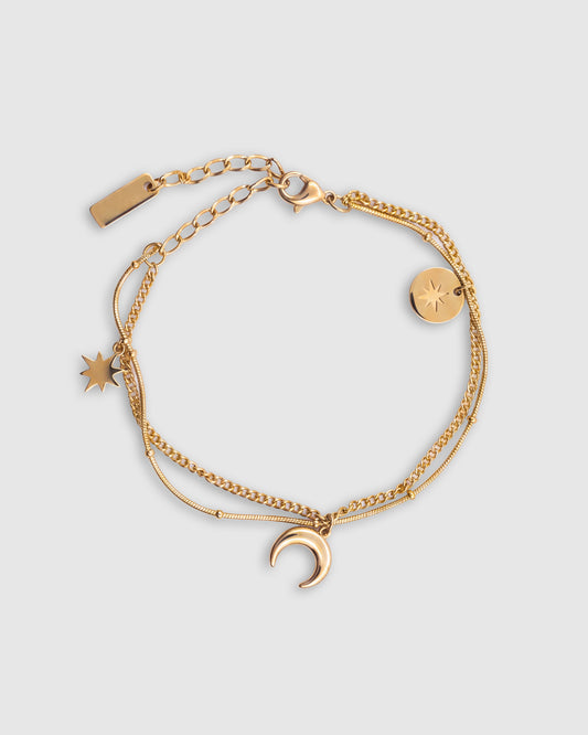 Luna Drift Waterproof Bracelet - Gold