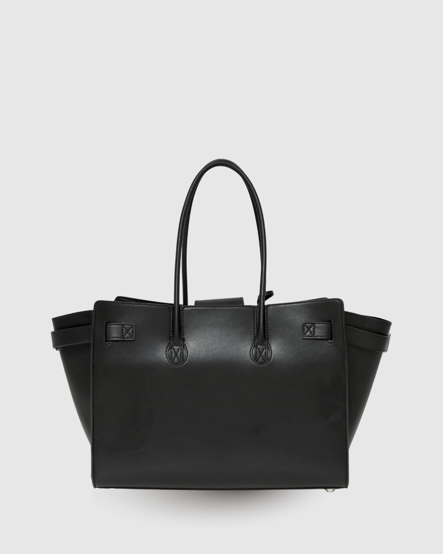In The City Leather Shoulder Bag - Black