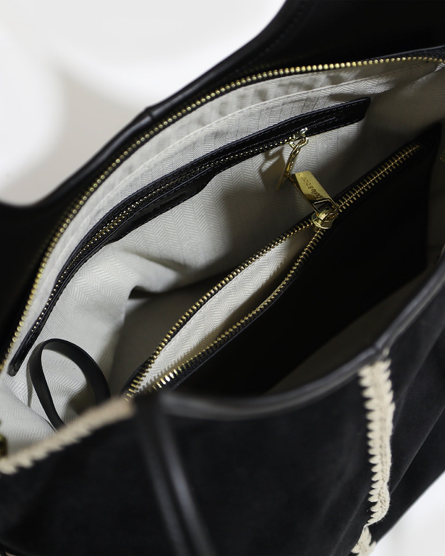 Back To Friends Suede Shopper - Black