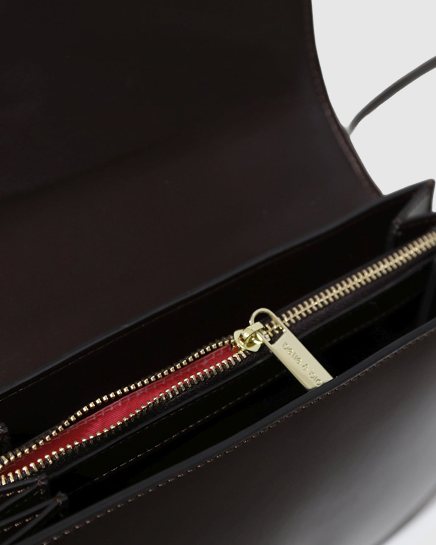 Shy Boy Top Handle Folio Bag - Chocolate