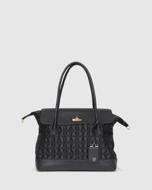 Just Add Sugar Quilted Bag - Black