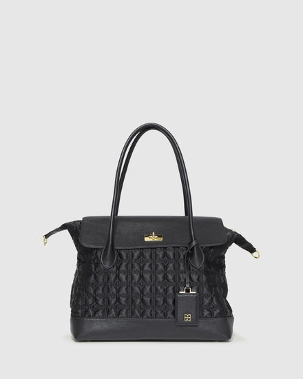 Just Add Sugar Quilted Bag - Black