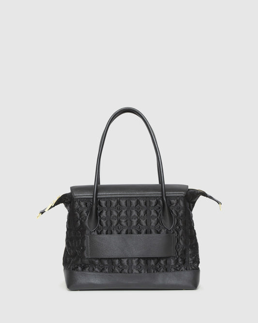 Just Add Sugar Quilted Bag - Black