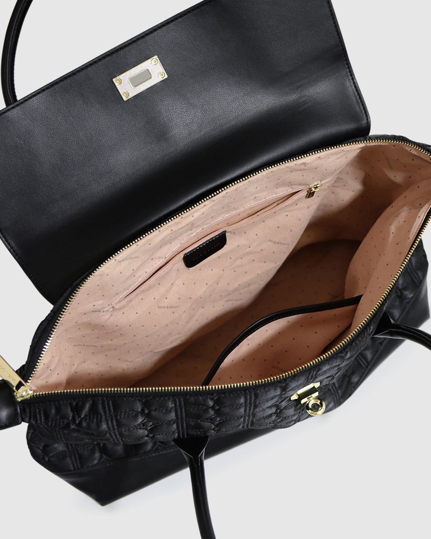 Just Add Sugar Quilted Bag - Black