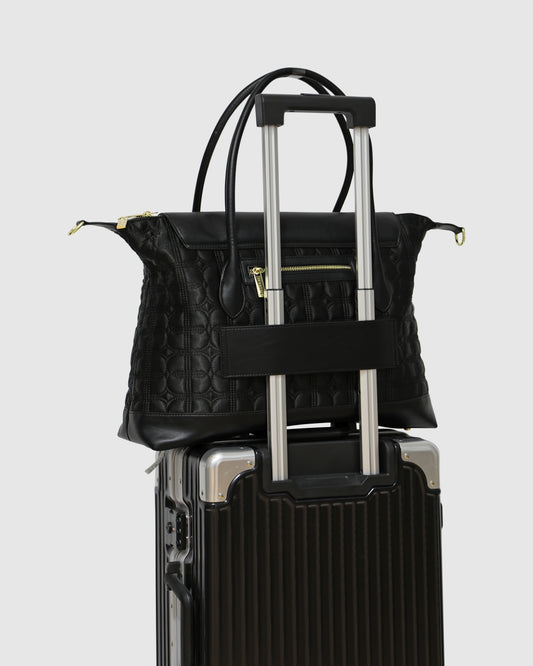 Just Add Sugar Quilted Bag - Black
