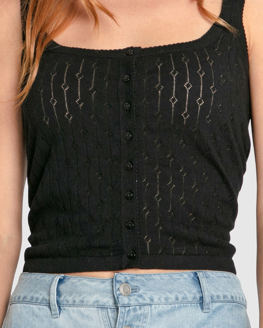 Cloudlight Cashmere Blend Tank - Black