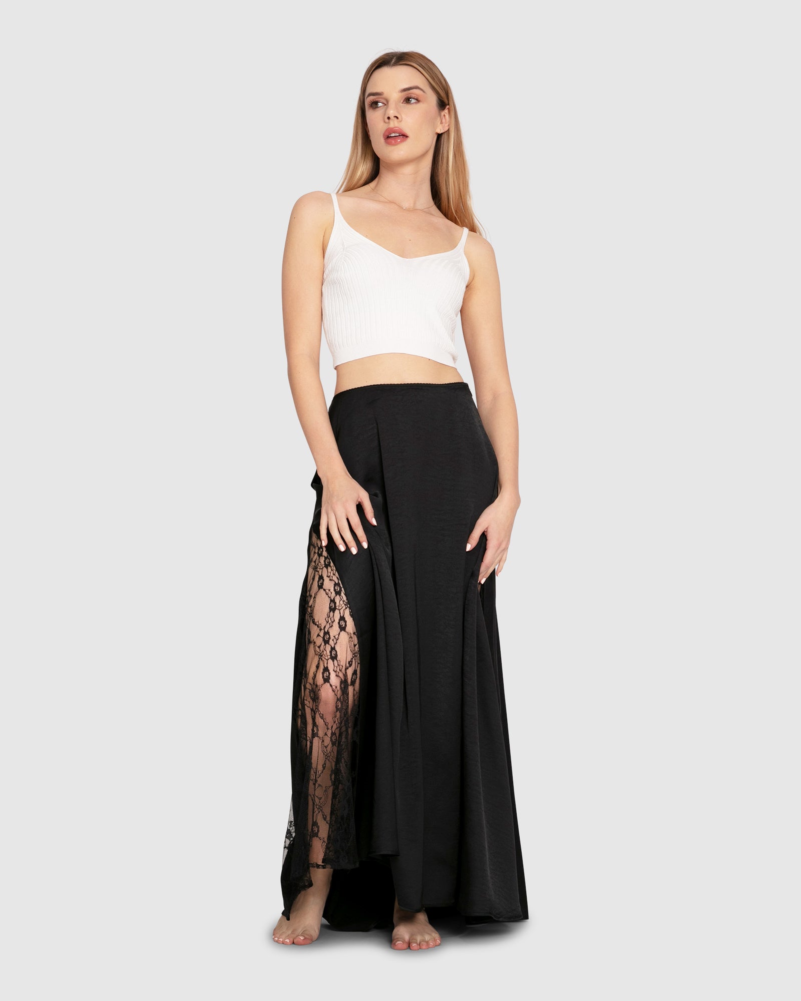 Maxi Skirt Bloom Noir main image 1