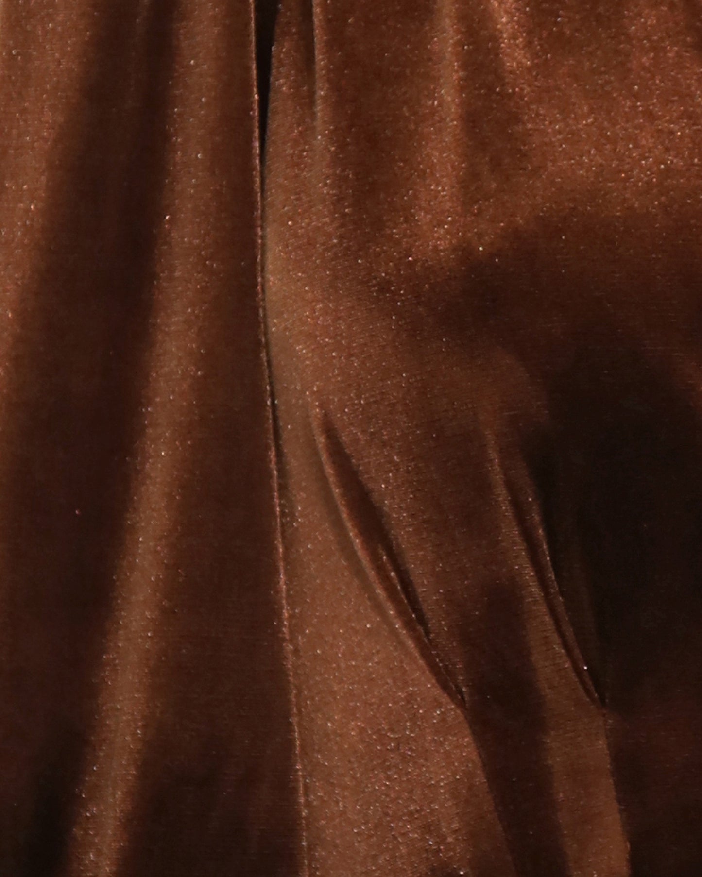 Current Mood Velvet Wrap Dress - Chocolate
