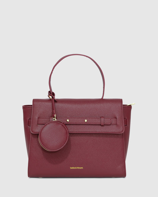 Duchess PU Bag - Burgundy