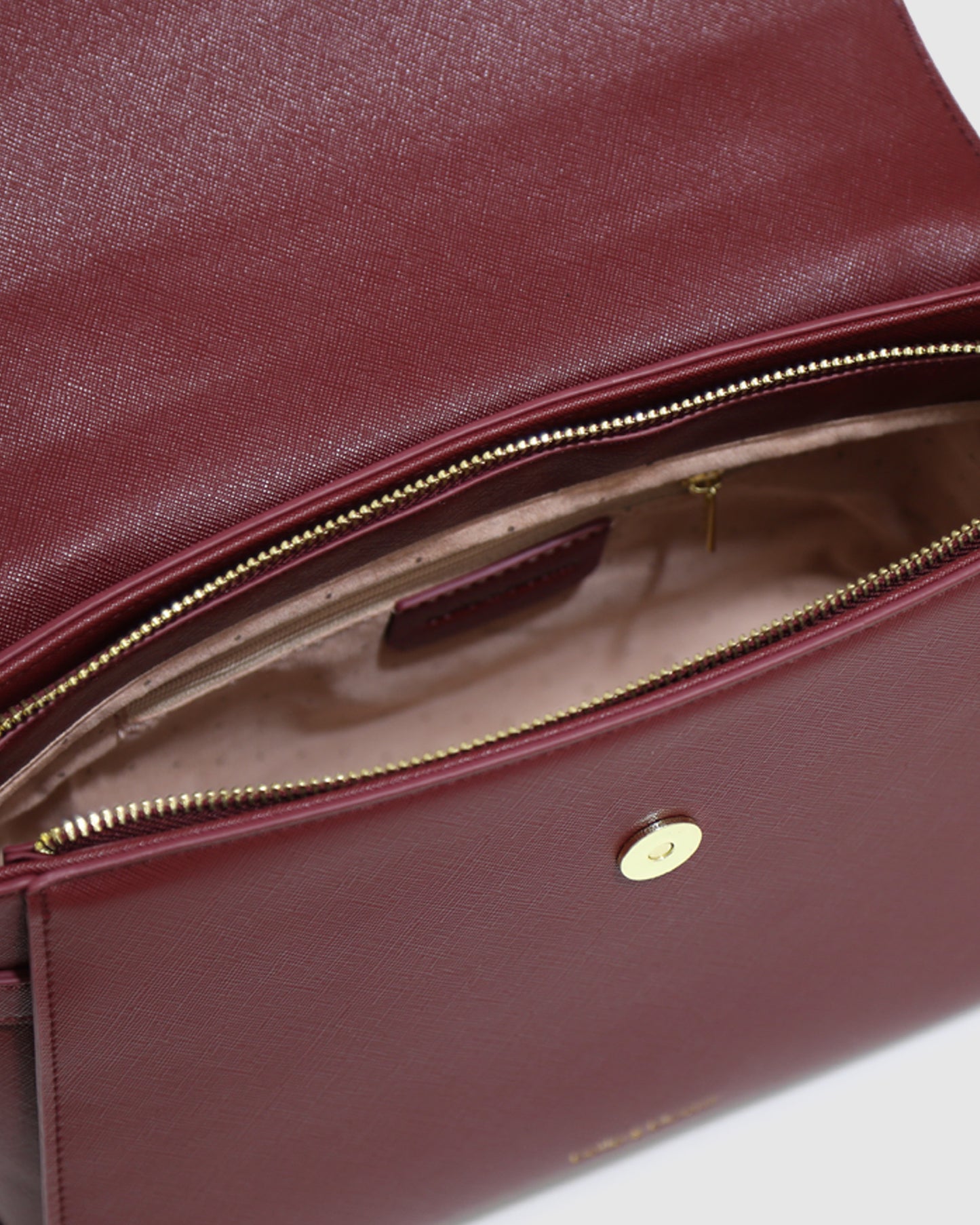 Duchess PU Bag - Burgundy