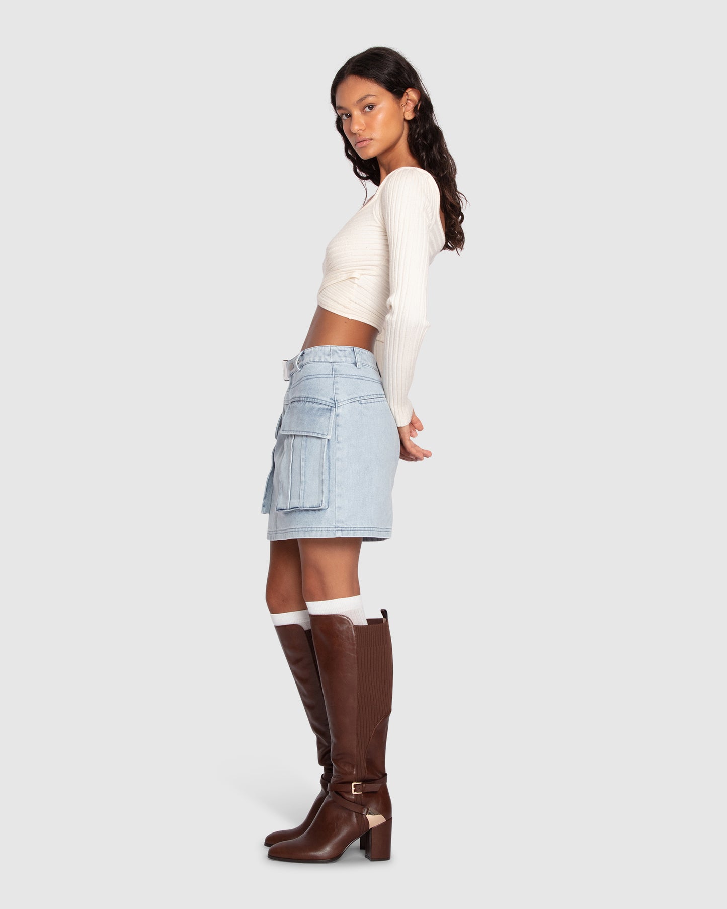 Dance in the Flames Skirt - Stonewash