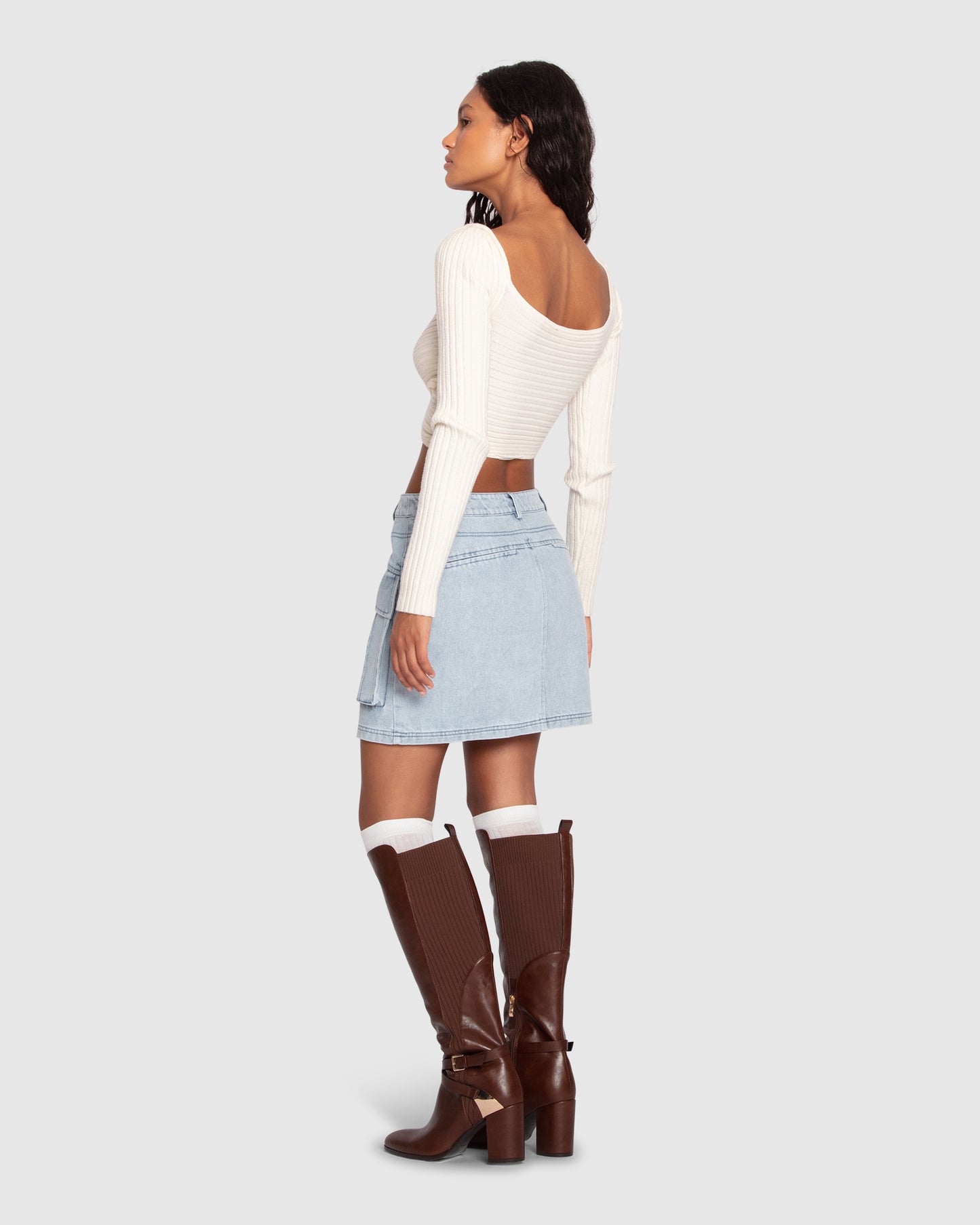 Dance in the Flames Skirt - Stonewash
