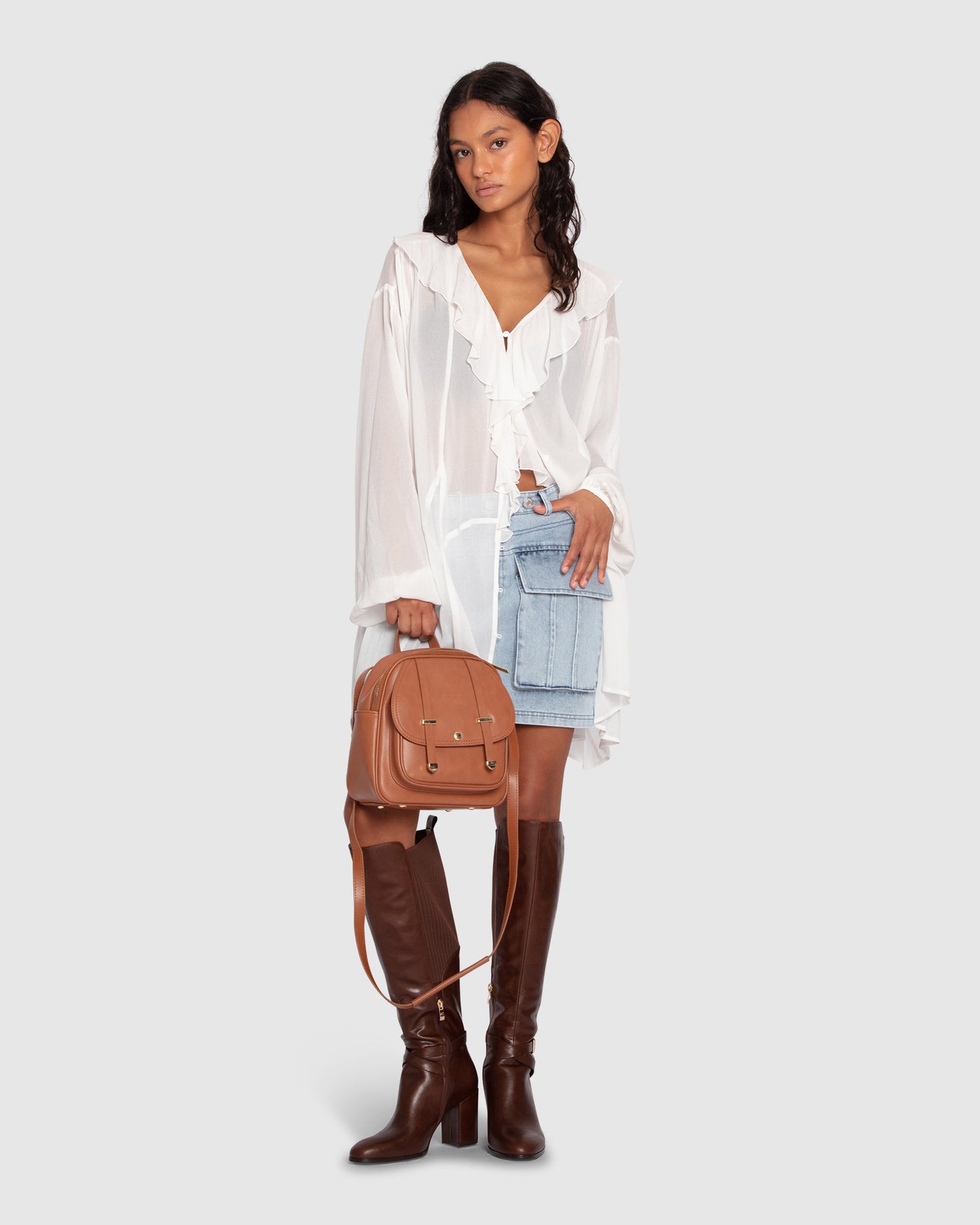 Dance in the Flames Skirt - Stonewash