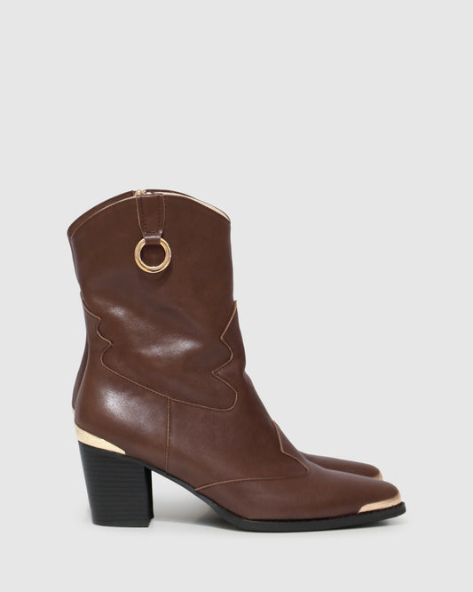 Dallas Western Boot - Chocolate