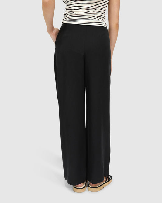 Delilah Wide Leg Pants - Black