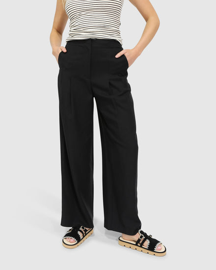 Delilah Wide Leg Pants - Black