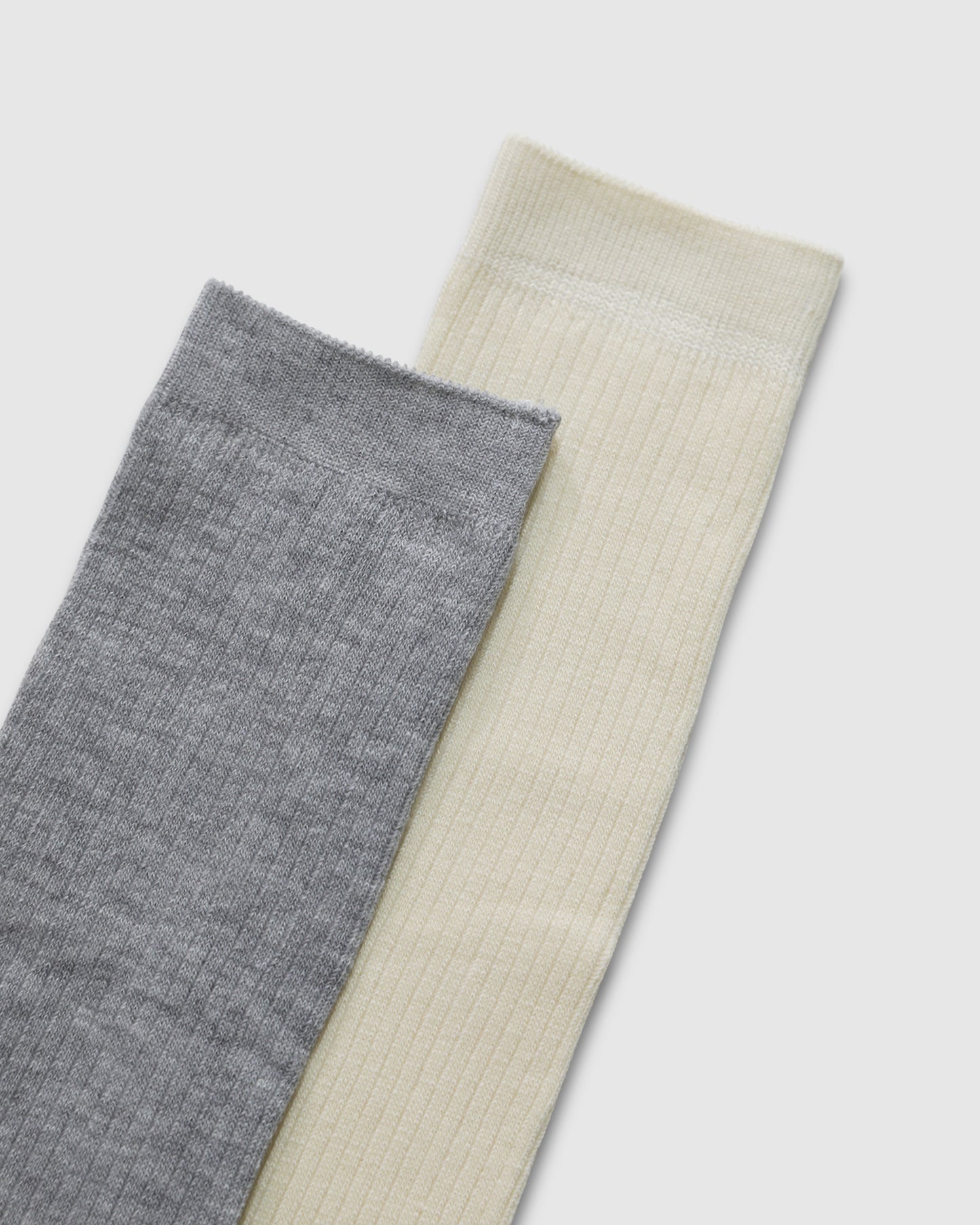 End Game 2 Pack Socks - Grey/Cream