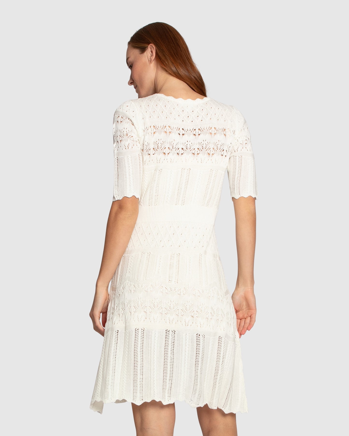 Everbloom Crochet Mini Dress - Cream