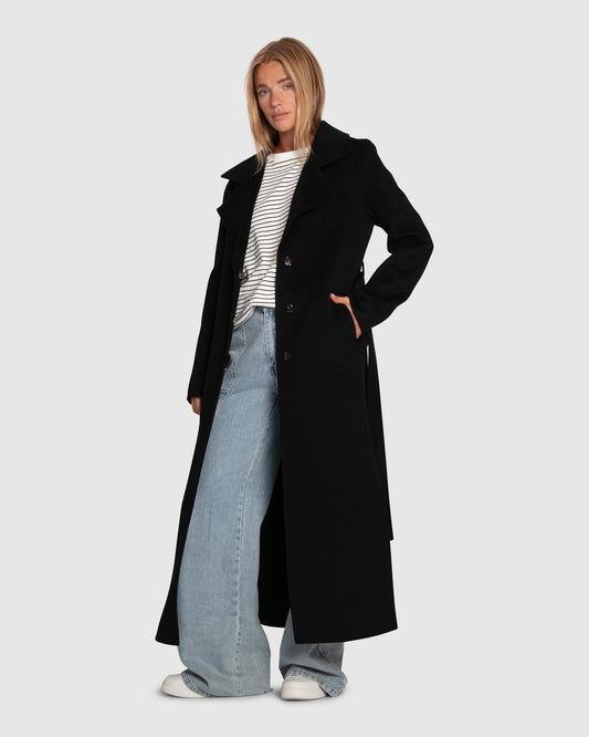 Ex-Boyfriend Maxi Coat - Black