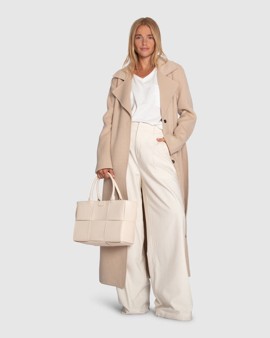 Ex-Boyfriend Maxi Coat - Pale Oat