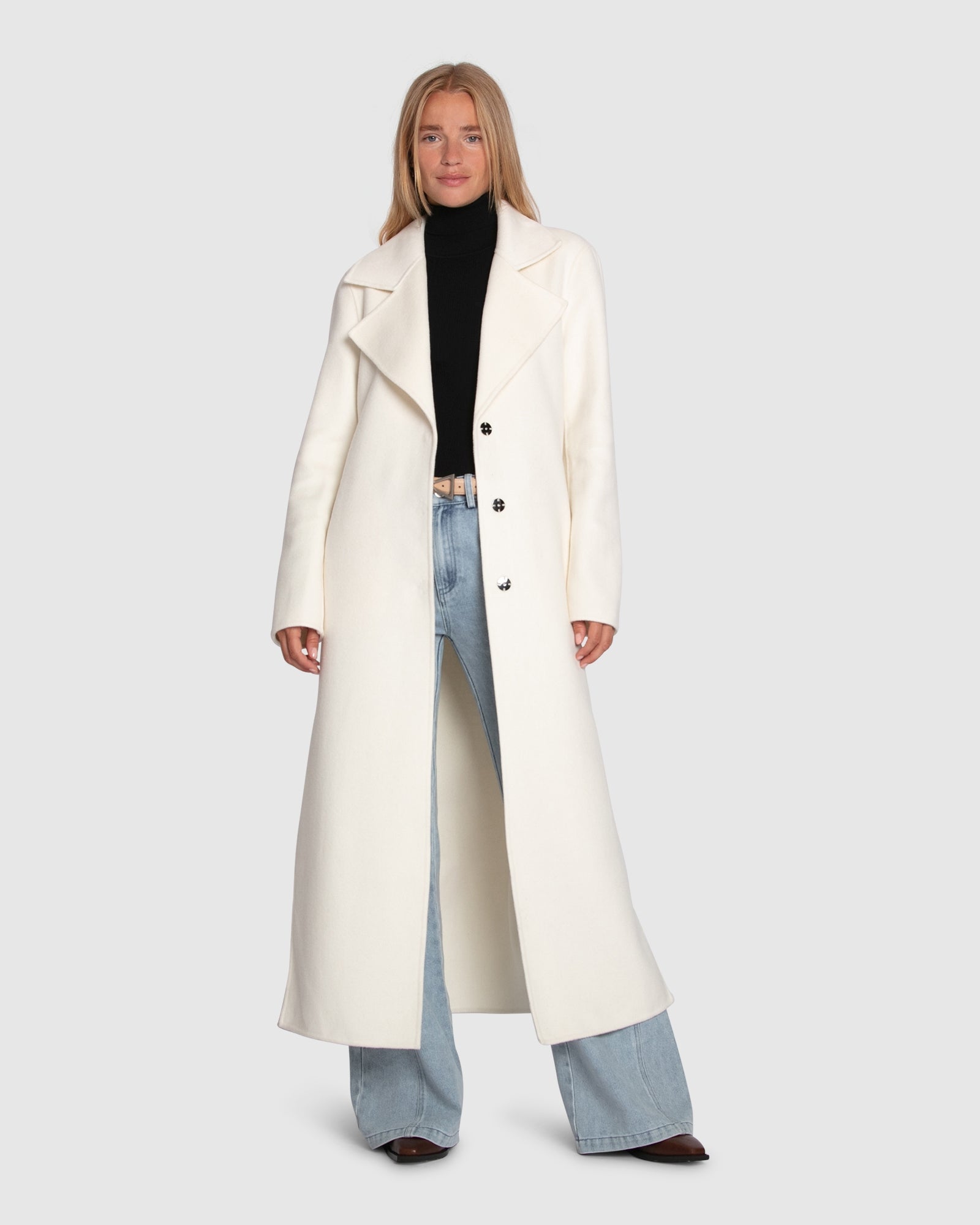 Ex-Boyfriend Wool Blend Maxi Coat - Cream – Belle & Bloom