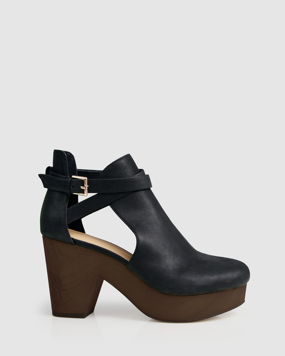 Fearless Clog Ankle Boot Black Chocolate