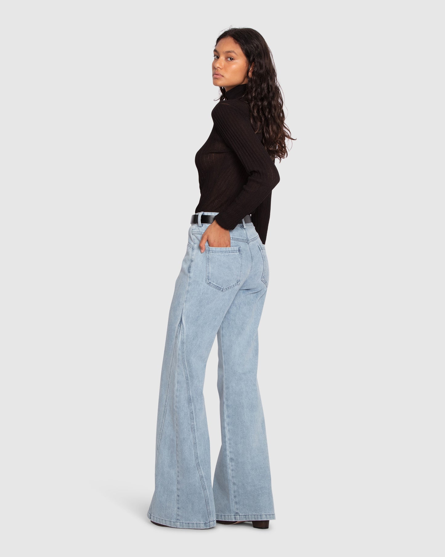 Firecracker Flare Jeans - Stonewash