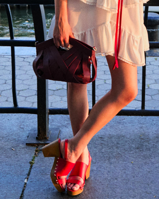 Fire On Fire Clog Shoe - Red