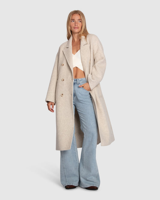 Free Love Coat - Oat Marle