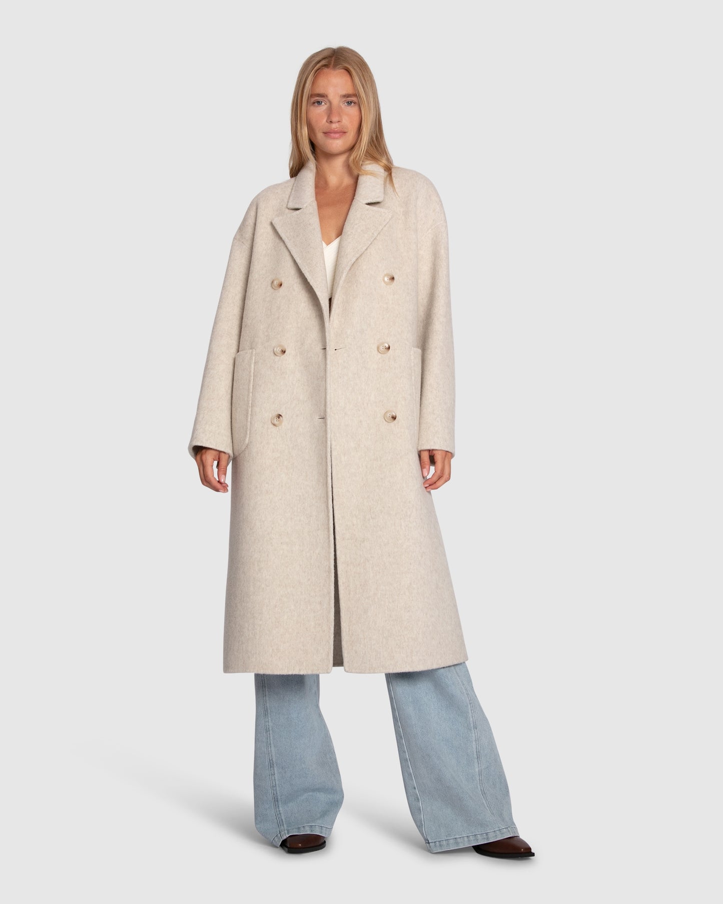 Free Love Coat - Oat Marle