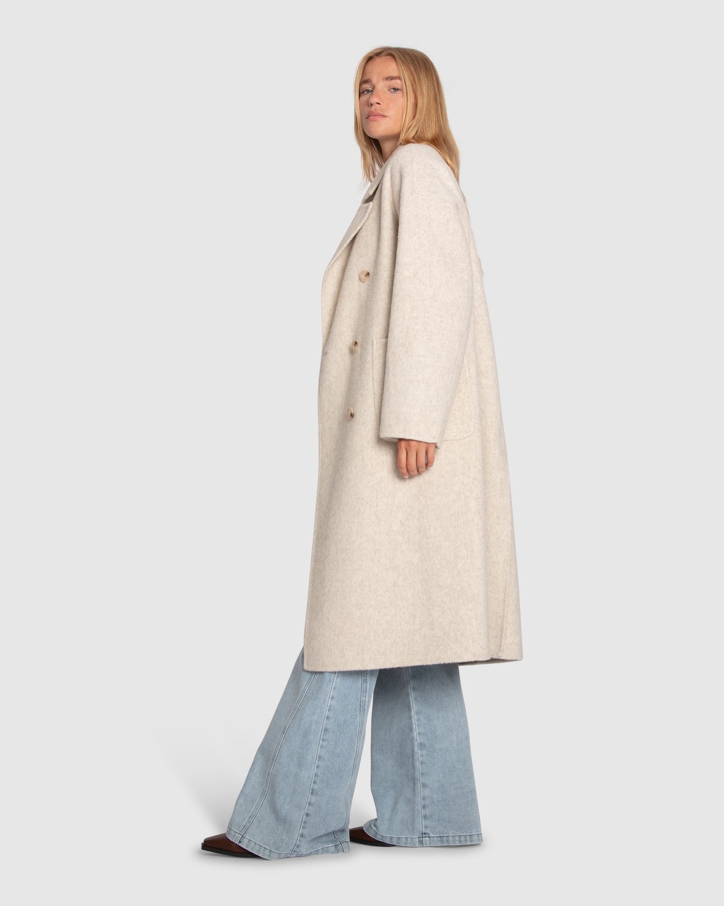 Free Love Coat - Oat Marle