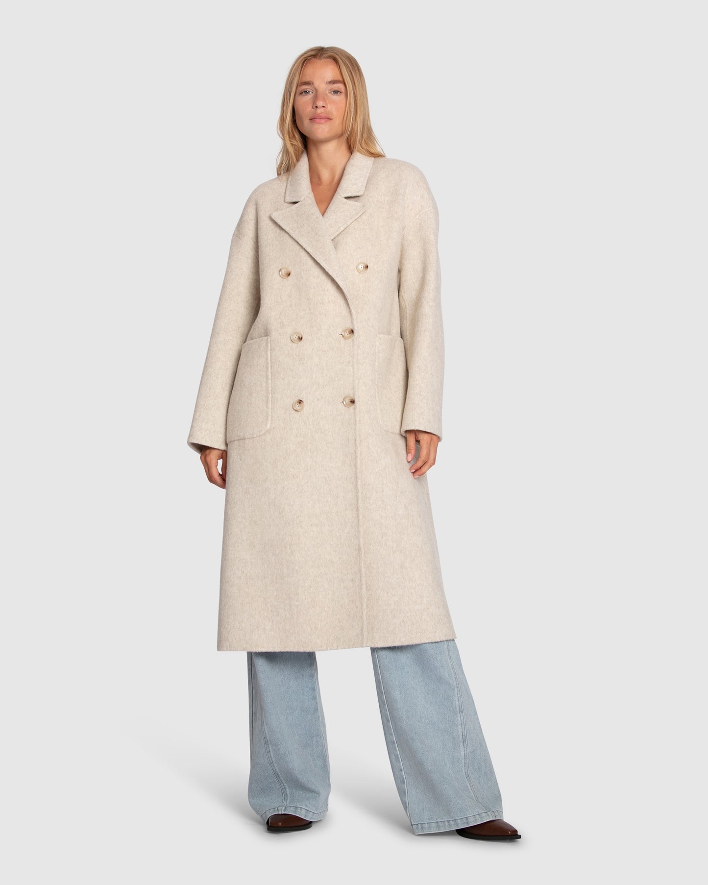 Free Love Coat - Oat Marle