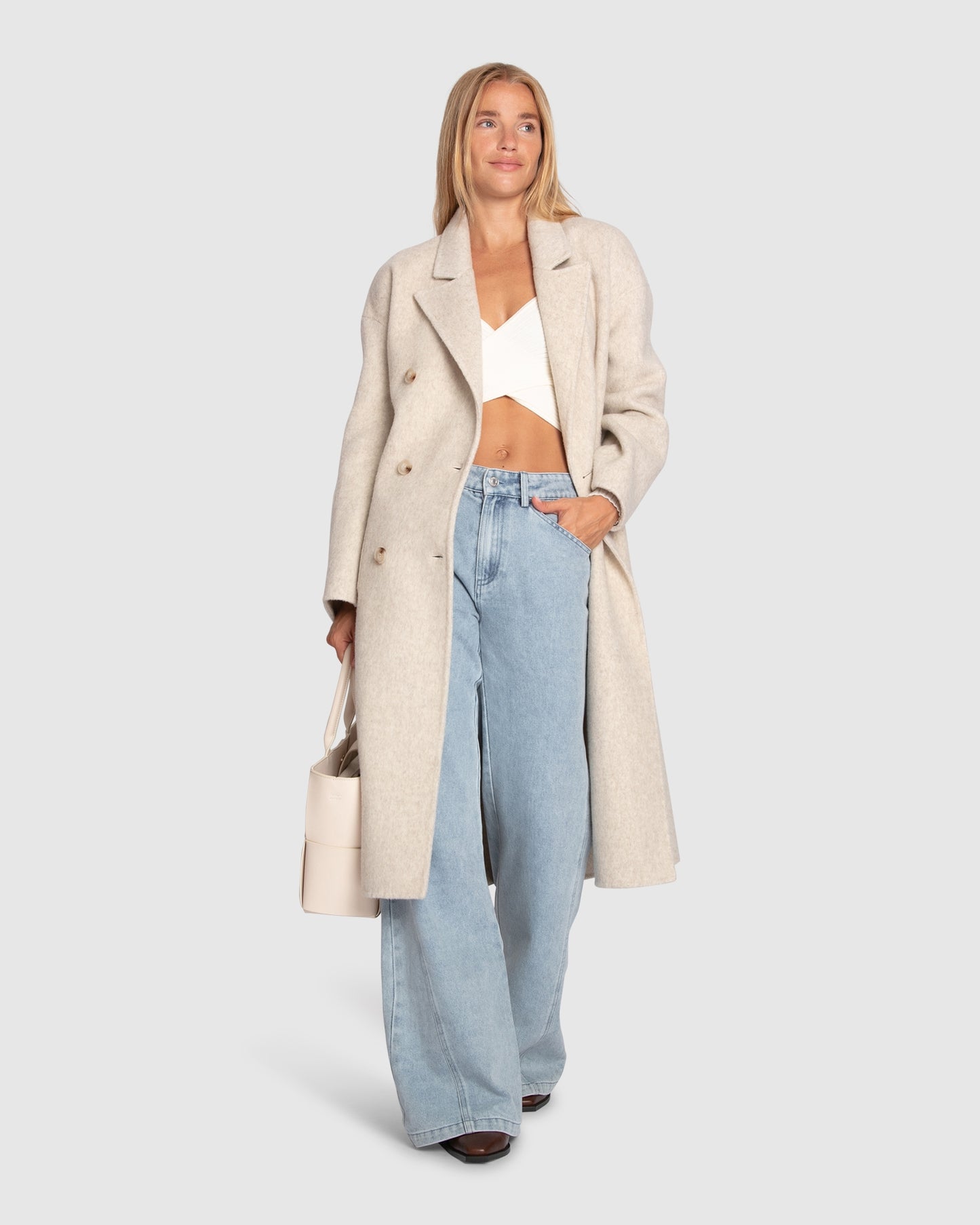 Free Love Coat - Oat Marle