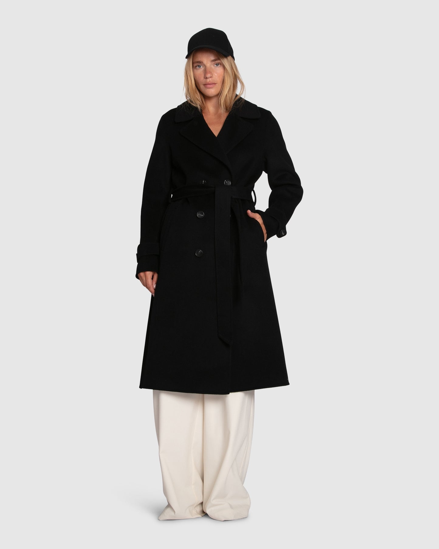 Front Runner Belted Coat - Black