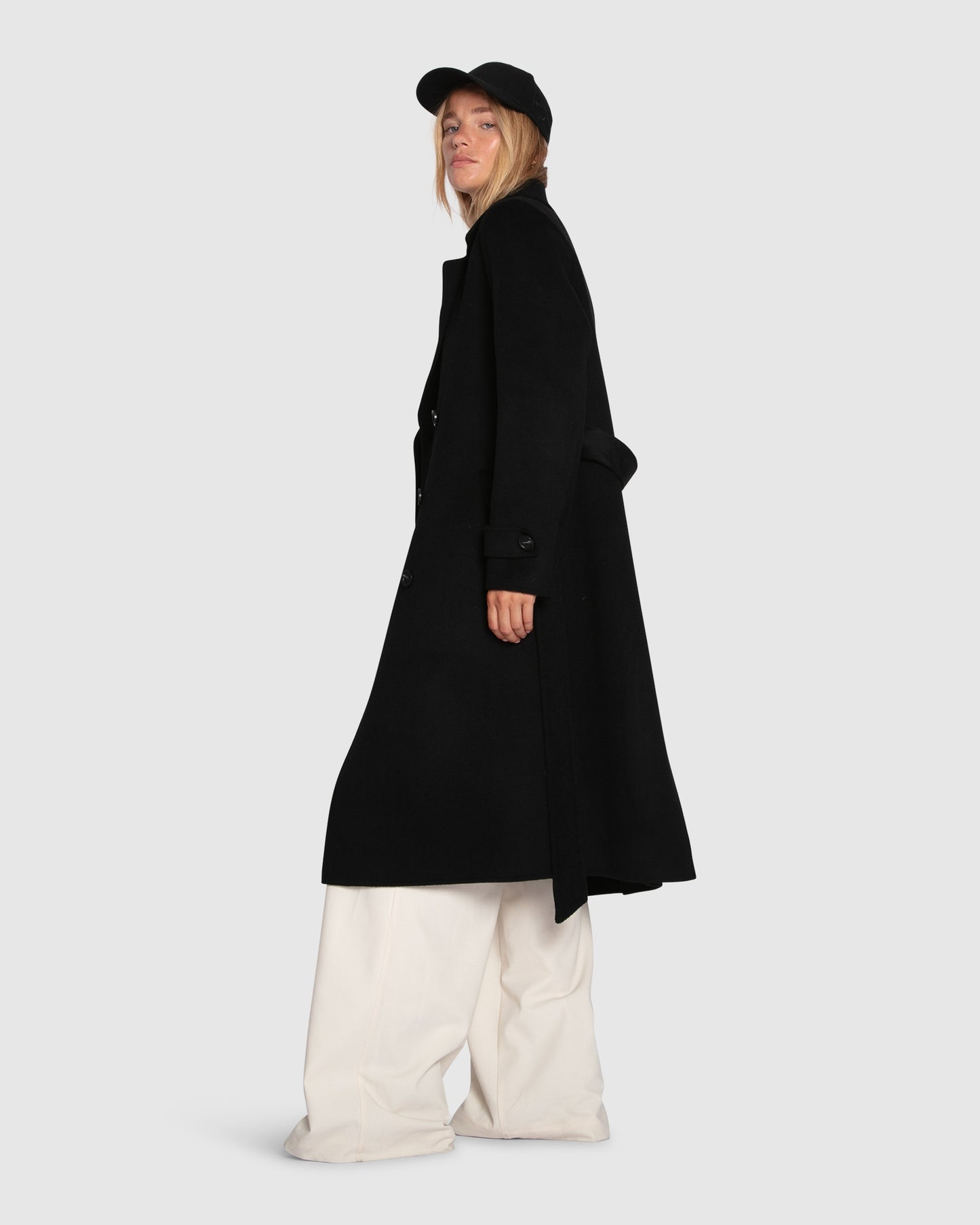 Front Runner Belted Coat - Black