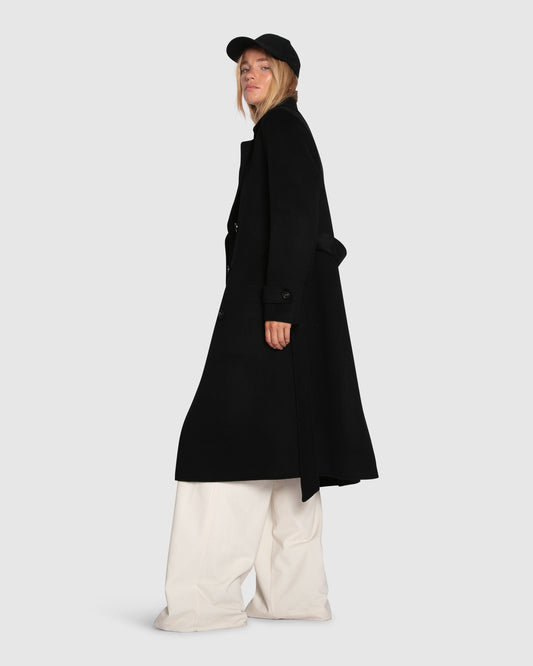 Front Runner Belted Coat - Black