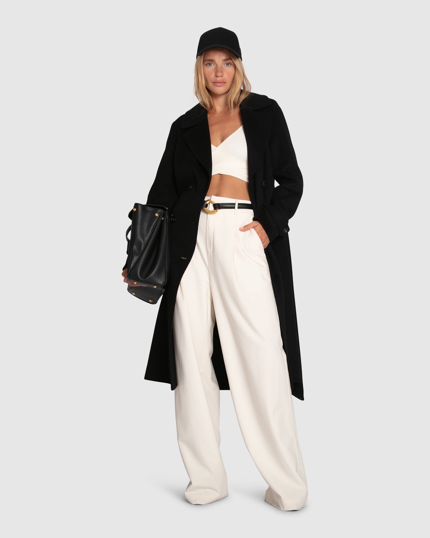 Front Runner Belted Coat - Black