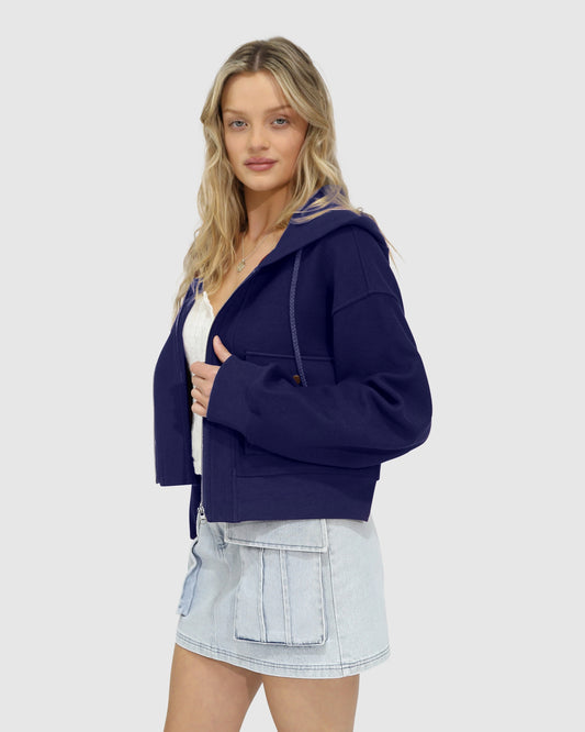 Fireside Hooded Utility Jacket - Navy