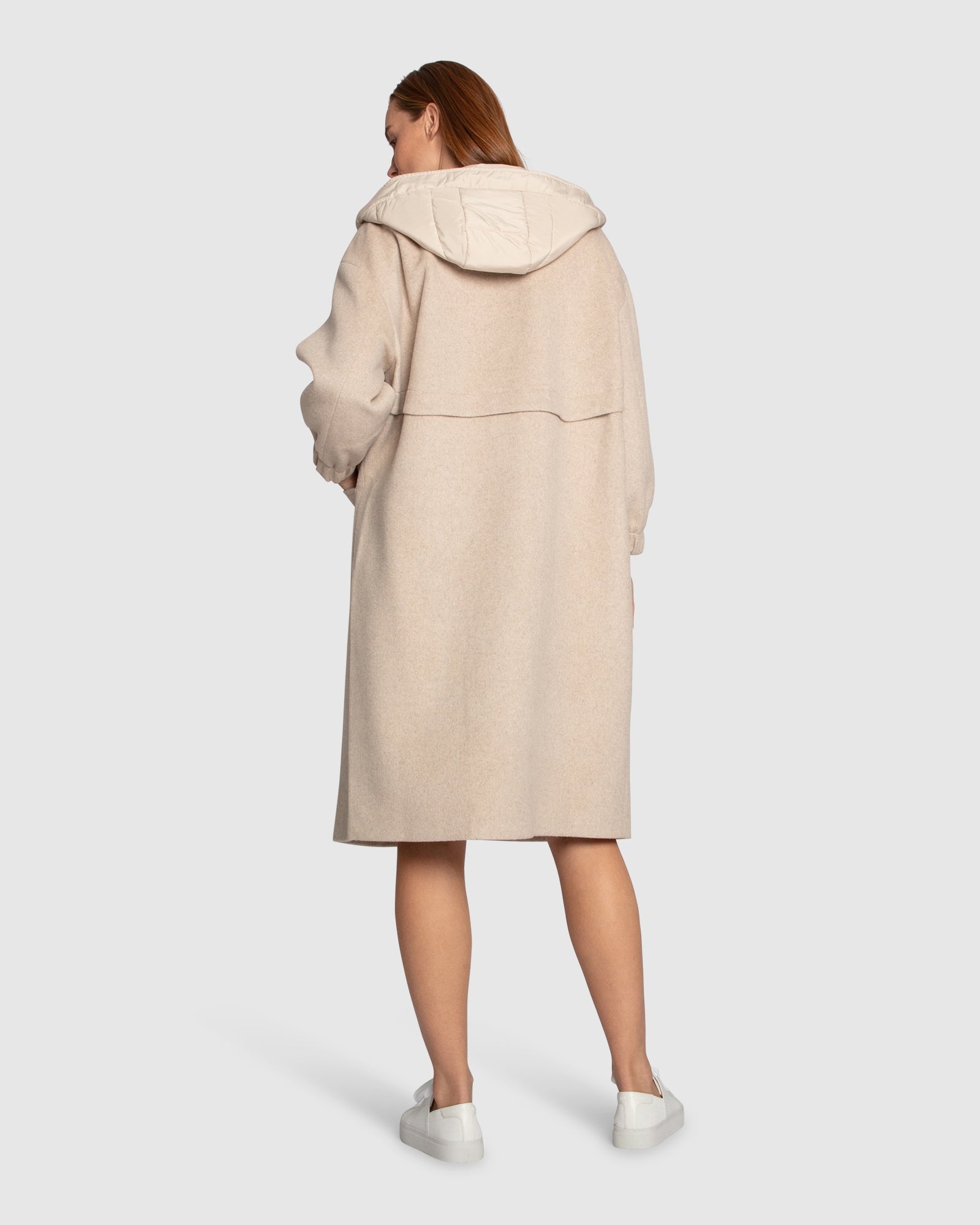 Fantasy Land Wool Blend Hooded Coat - Sand – Belle & Bloom