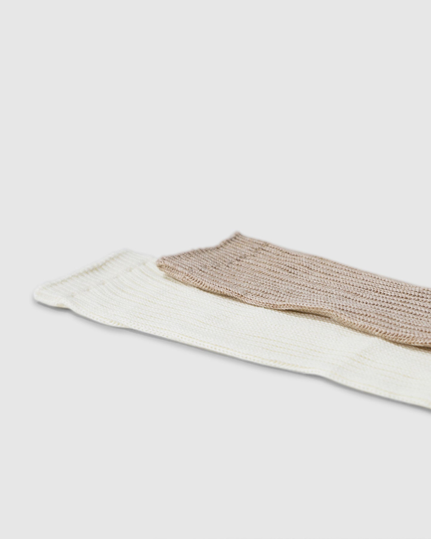 Go For It 2 Pack Socks - Cream & Beige